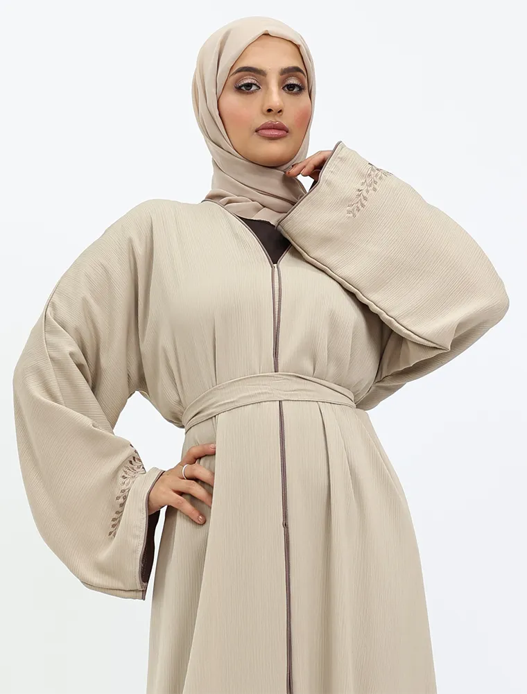 Beige Hareem Abaya